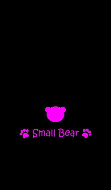 [LINE着せ替え] Small Bear *VIVIDPINKPURPLE*の画像1