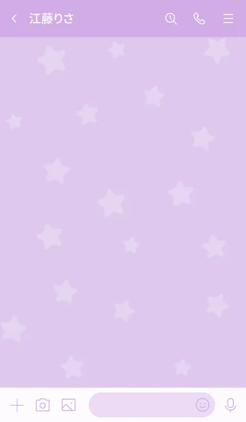 [LINE着せ替え] ☆推し色 Purple☆の画像3