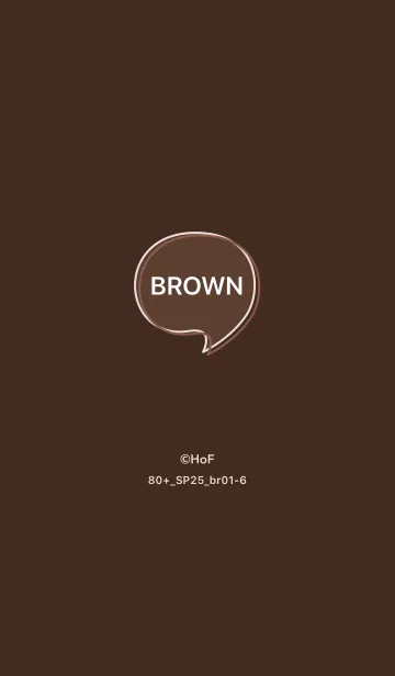 [LINE着せ替え] シンプル80+25_ブラウン1-6の画像1