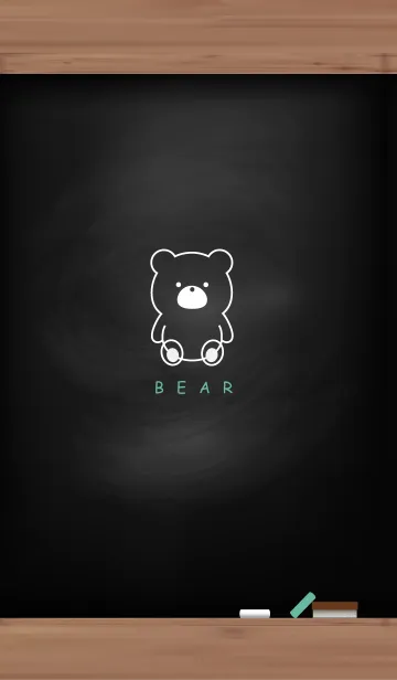 [LINE着せ替え] Black Board & BEAR 10の画像1