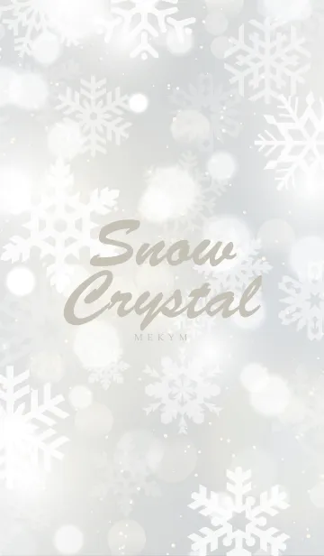 [LINE着せ替え] - Snow Crystal - MEKYM 4の画像1