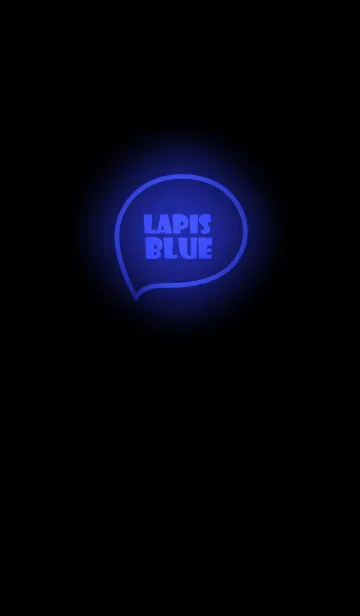 [LINE着せ替え] Lapis Blue Neon Theme (JP)の画像1