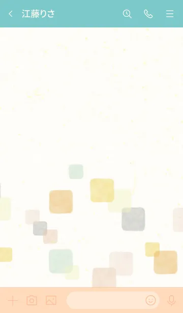 [LINE着せ替え] 水彩 暖かい色 四角4の画像3