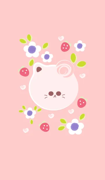 [LINE着せ替え] Cute cat theme 95 :)の画像1