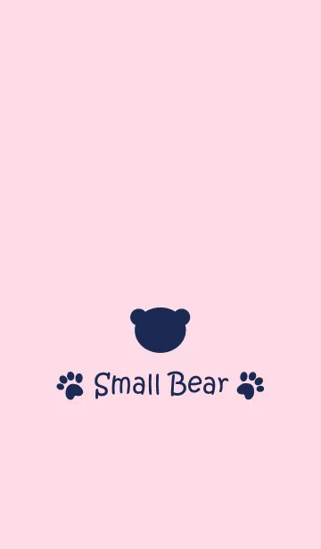 [LINE着せ替え] Small Bear *PINKNAVY*の画像1