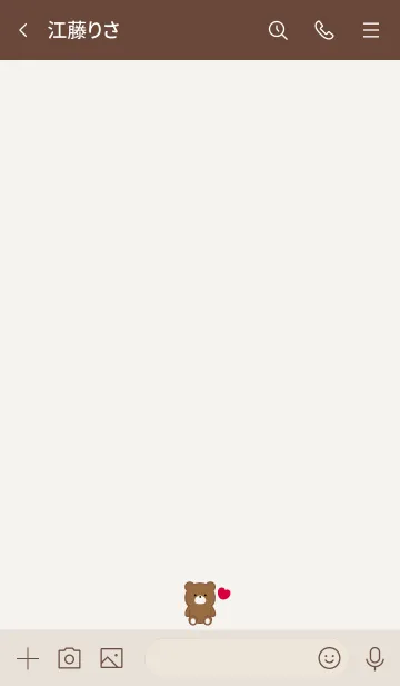 [LINE着せ替え] SIMPLE BEAR AND SMALL HEART 11の画像3