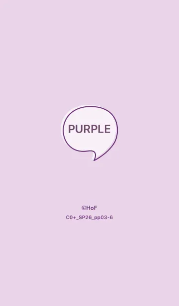 [LINE着せ替え] シンプルC0+26_パープル3-6の画像1