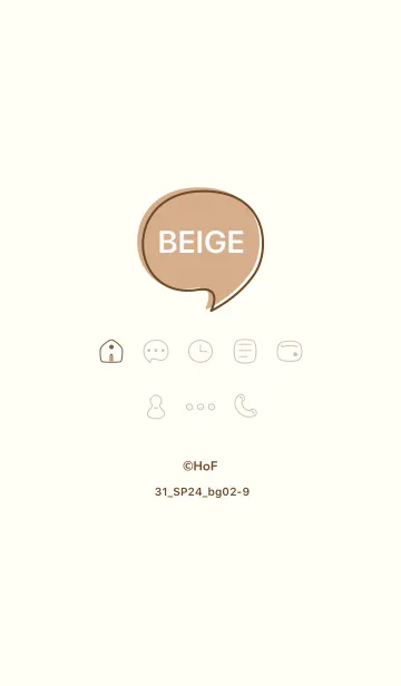 [LINE着せ替え] シンプル31_24_ベージュ2 ベージュ2-9の画像1