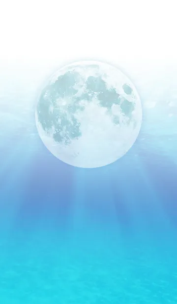 [LINE着せ替え] 心を穏やかに♪ 満月と海の癒しの着せかえの画像1