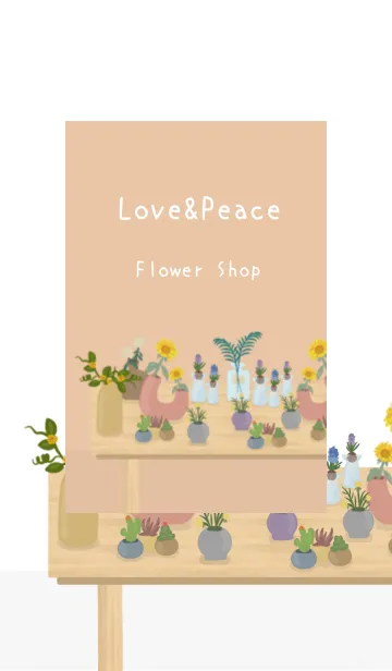 [LINE着せ替え] 人気のお花屋さんOpen【Flower Shop】の画像1