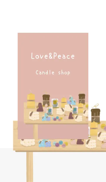 [LINE着せ替え] 人気の蝋燭屋さんOpen【Candle shop】の画像1