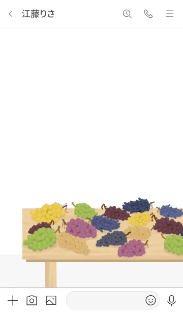 [LINE着せ替え] 人気の葡萄屋さんOpen【Grapes Shop】の画像3