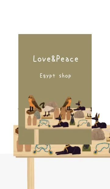 [LINE着せ替え] 人気の雑貨屋さんOpen【Egypt Shop】の画像1