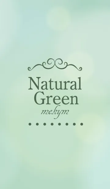 [LINE着せ替え] Natural Green. 29 -MEKYM-の画像1