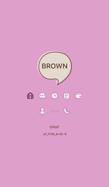 [LINE着せ替え] シンプルa1_05_ピンク ブラウン2-6の画像1