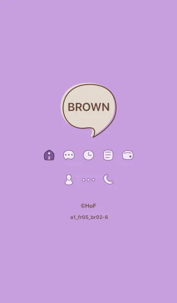 [LINE着せ替え] シンプルa1_05_パープル ブラウン2-6の画像1