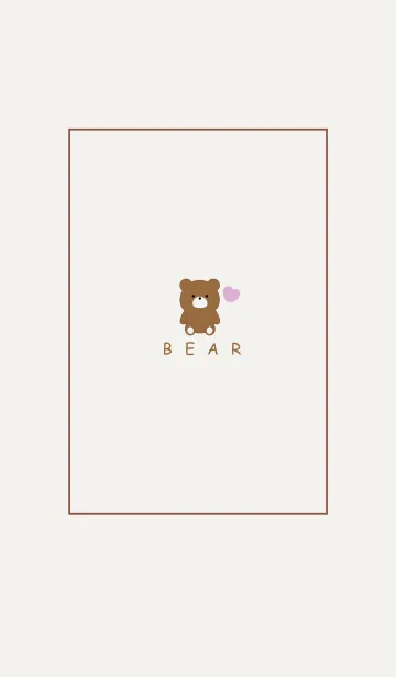 [LINE着せ替え] SIMPLE BEAR AND SMALL HEART 12の画像1