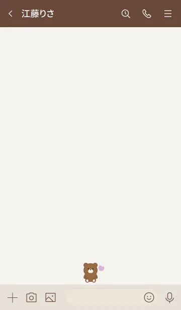 [LINE着せ替え] SIMPLE BEAR AND SMALL HEART 12の画像3