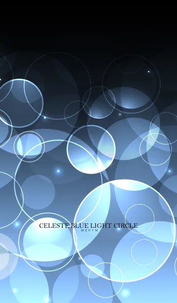 [LINE着せ替え] CELESTE BLUE LIGHT CIRCLEの画像1