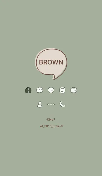[LINE着せ替え] シンプルa1_13_スモーキーMash ブラウン2-9の画像1