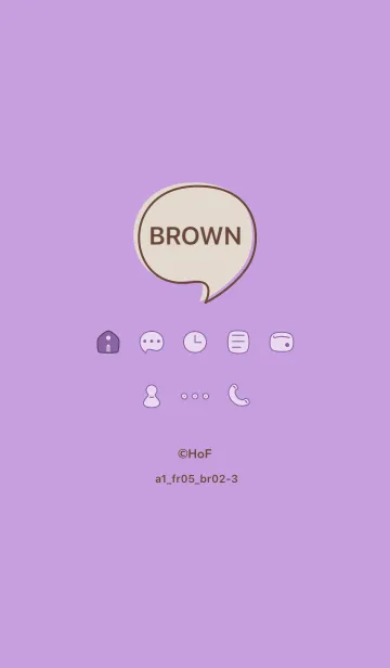 [LINE着せ替え] シンプルa1_05_パープル ブラウン2-3の画像1