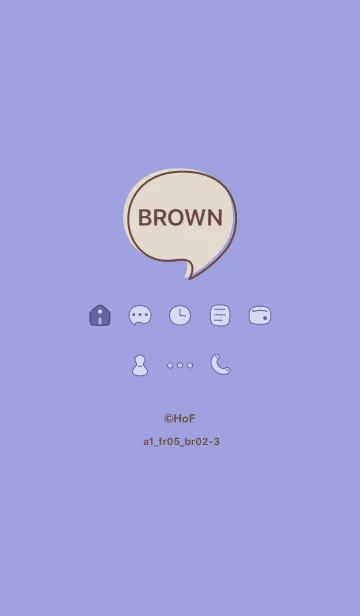 [LINE着せ替え] シンプルa1_05_ブルー ブラウン2-3の画像1