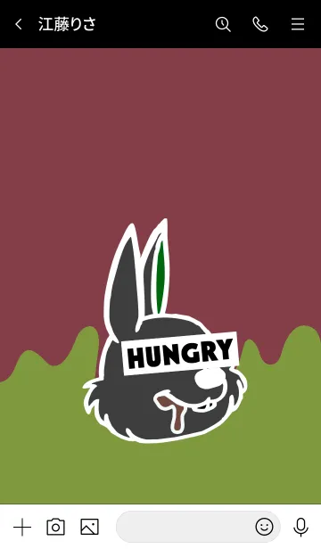 [LINE着せ替え] ハングリー ラビット 013の画像3