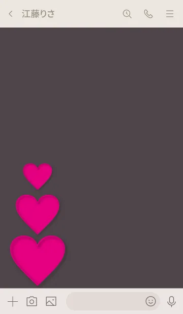 [LINE着せ替え] Simple heart plate 27.の画像3