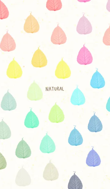 [LINE着せ替え] 葉っぱ カラフル7の画像1