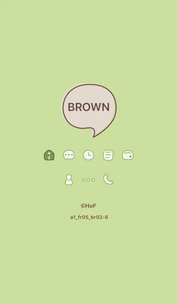 [LINE着せ替え] シンプルa1_05_イエロー ブラウン2-6の画像1