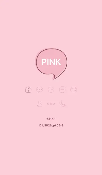 [LINE着せ替え] シンプルD1_26_ピンク5 ピンク5-3の画像1