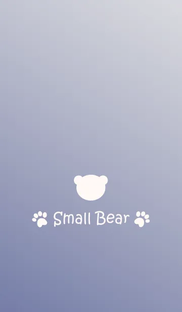 [LINE着せ替え] Small Bear *NAVY+GRAY*の画像1