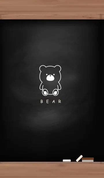 [LINE着せ替え] Black Board & BEAR 13の画像1