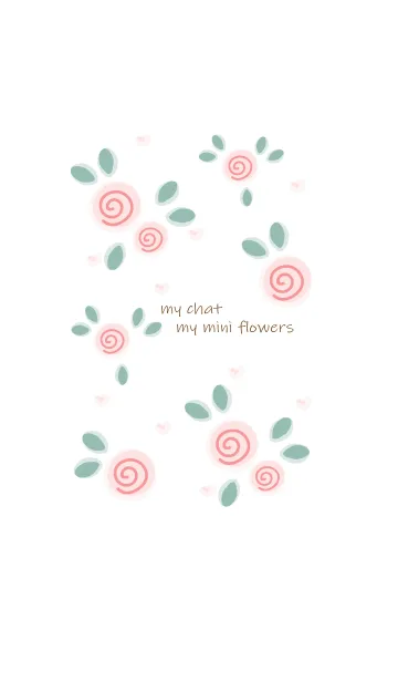 [LINE着せ替え] My chat my mini flowers 47の画像1