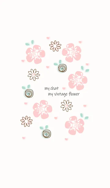 [LINE着せ替え] My chat my vintage flower 45の画像1