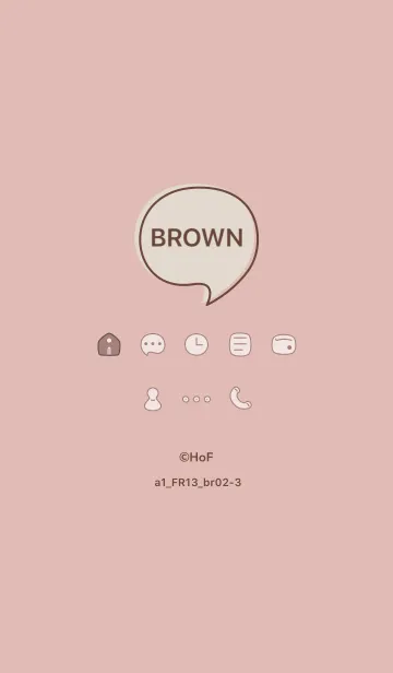 [LINE着せ替え] シンプルa1_13_ピンク ブラウン2-3の画像1