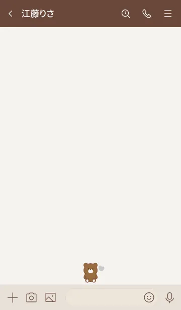 [LINE着せ替え] SIMPLE BEAR AND SMALL HEART 13の画像3