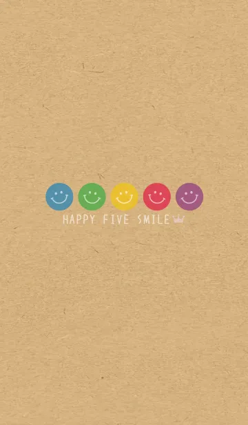 [LINE着せ替え] - HAPPY FIVE SMILE - CROWN 12の画像1
