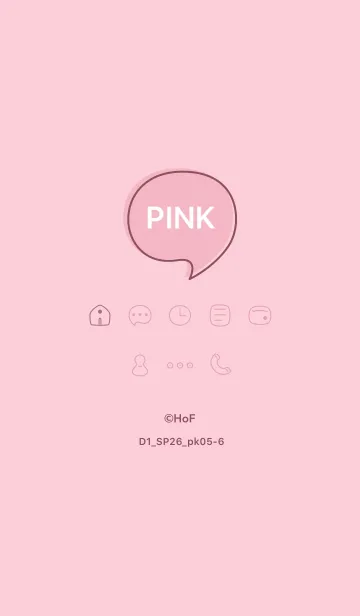 [LINE着せ替え] シンプルD1_26_ピンク5 ピンク5-6の画像1