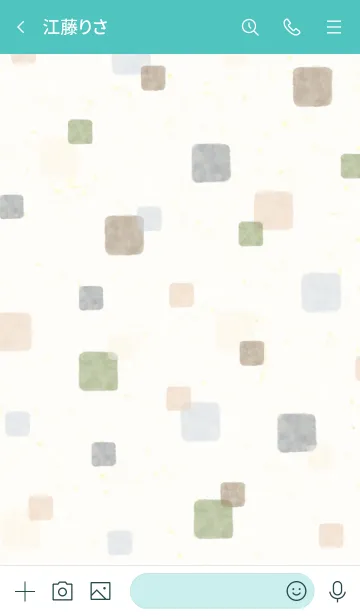 [LINE着せ替え] 水彩 大人カラー 四角24の画像3