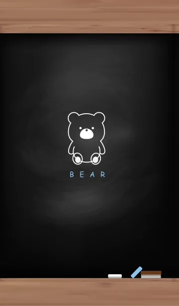 [LINE着せ替え] Black Board & BEAR 14の画像1