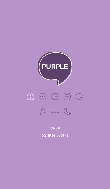 [LINE着せ替え] シンプルD2_26_パープル5-9の画像1