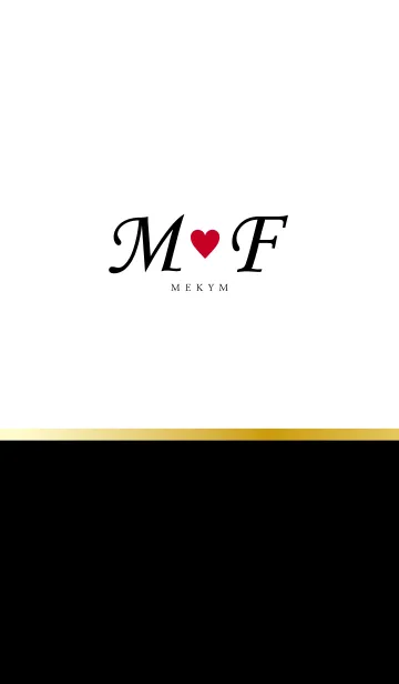 [LINE着せ替え] Love Initial M&F イニシャルの画像1