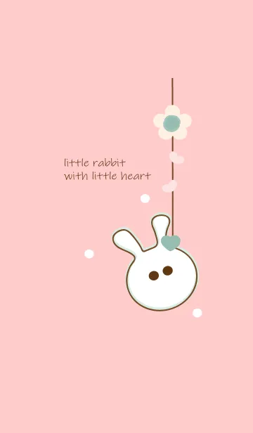 [LINE着せ替え] little rabbit with little heart 65の画像1