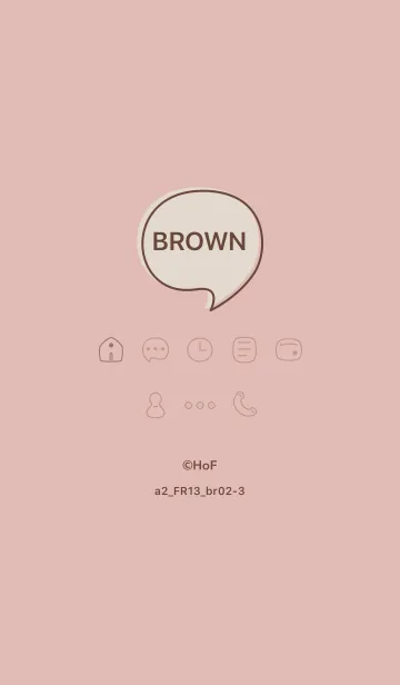 [LINE着せ替え] シンプルa2_13_ピンク ブラウン2-3の画像1