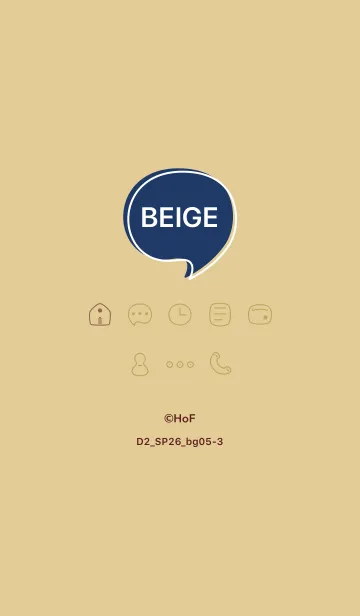 [LINE着せ替え] シンプルD2_26_ベージュ5-3の画像1