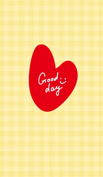 [LINE着せ替え] ハートギンガムチェック17の画像1