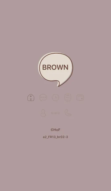 [LINE着せ替え] シンプルa2_13_ショコラ ブラウン2-3の画像1