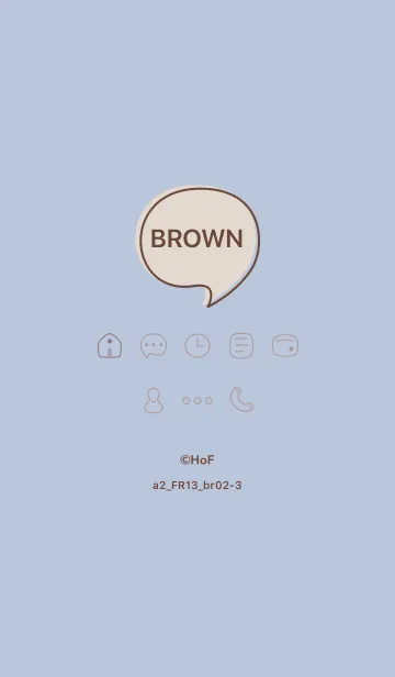 [LINE着せ替え] シンプルa2_13_ホワイトAsh ブラウン2-3の画像1