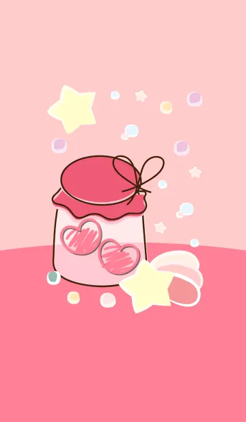 [LINE着せ替え] mini heart in the little jar 36の画像1